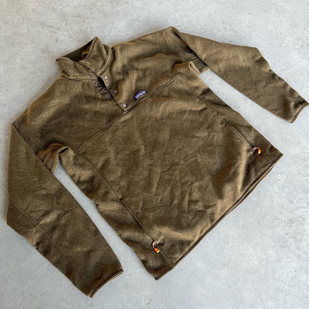 Patagonia Olive Green Snap‑Pullover Fleece - Picture 4 of 10